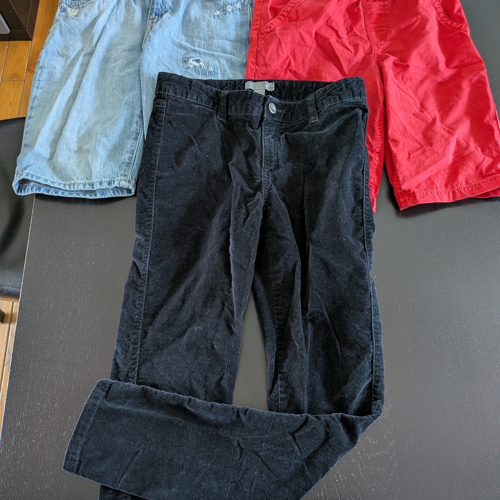 Velour Pants And Shorts For Boy